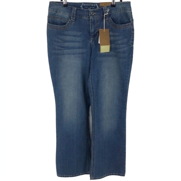 Sonoma Original Fit Petite Boot Cut Jeans NWT🔖 - Picture 1 of 9